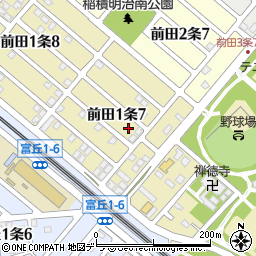 北海道札幌市手稲区前田１条周辺の地図
