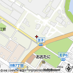 北海道江別市王子7周辺の地図