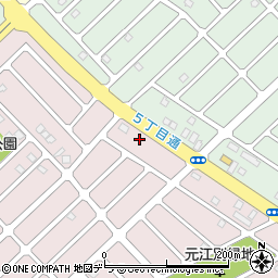 北海道江別市見晴台2-5周辺の地図