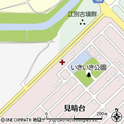 北海道江別市見晴台102周辺の地図