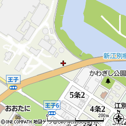 王子エンジニアリング株式会社　江別事業部周辺の地図