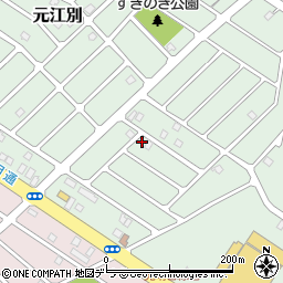 北海道江別市元江別878-1周辺の地図