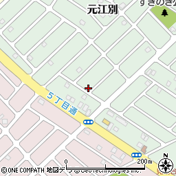 北海道江別市元江別870-8周辺の地図