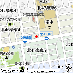 札幌栄町郵便局 ＡＴＭ周辺の地図