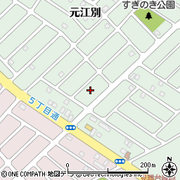 北海道江別市元江別871周辺の地図