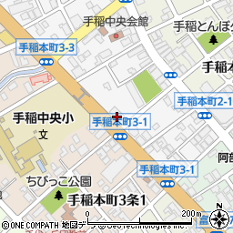 札幌市社会福祉協議会　手稲ヘルパーセンター周辺の地図