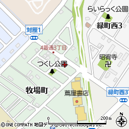 北海道江別市牧場町5-2周辺の地図