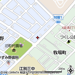 北海道江別市いずみ野39-2周辺の地図