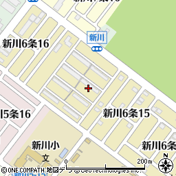 北海道札幌市北区新川６条15丁目周辺の地図