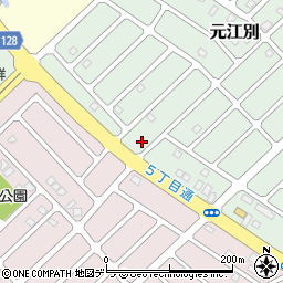 北海道江別市元江別860-102周辺の地図