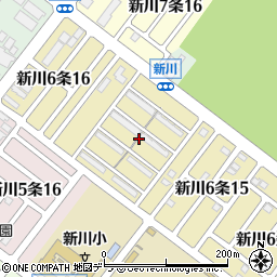 北海道札幌市北区新川６条15丁目6周辺の地図