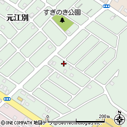 北海道江別市元江別820-59周辺の地図