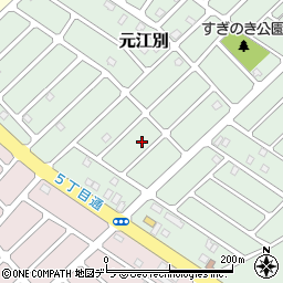 北海道江別市元江別870-4周辺の地図
