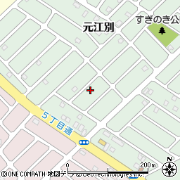 北海道江別市元江別870周辺の地図