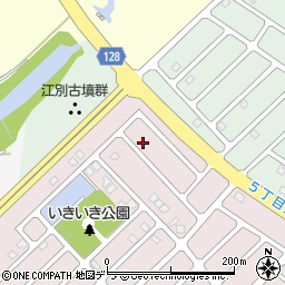 北海道江別市見晴台1-43周辺の地図