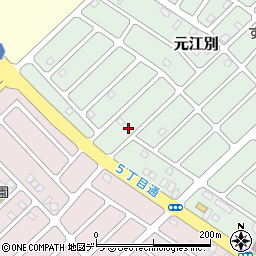 北海道江別市元江別860-99周辺の地図