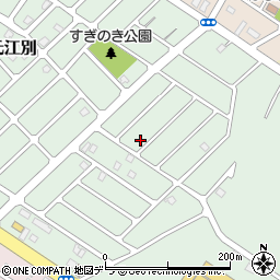 北海道江別市元江別820-21周辺の地図