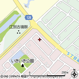 北海道江別市見晴台1-33周辺の地図
