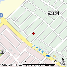 北海道江別市元江別860-82周辺の地図