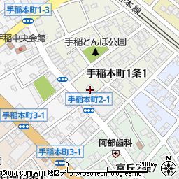 プレサント手稲本町周辺の地図