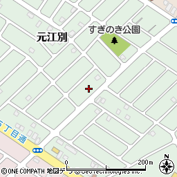 北海道江別市元江別866-6周辺の地図