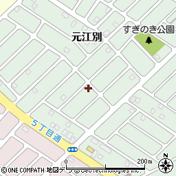 北海道江別市元江別870-1周辺の地図