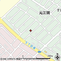 北海道江別市元江別860-97周辺の地図