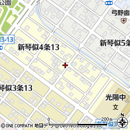 株式会社ポーラ　北海道エリア新光営業所周辺の地図