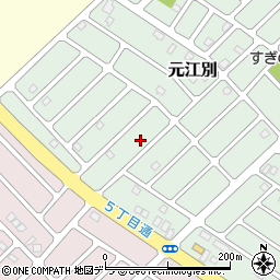 北海道江別市元江別860-95周辺の地図