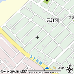 北海道江別市元江別860-86周辺の地図