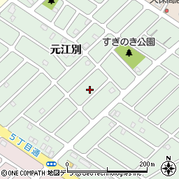 北海道江別市元江別867周辺の地図
