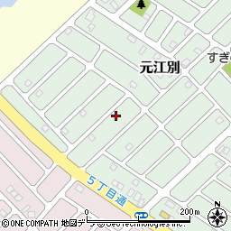 北海道江別市元江別860-87周辺の地図