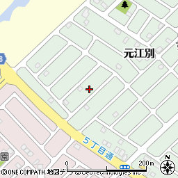 北海道江別市元江別860-72周辺の地図
