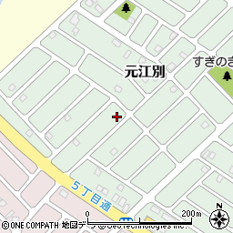 北海道江別市元江別860-92周辺の地図