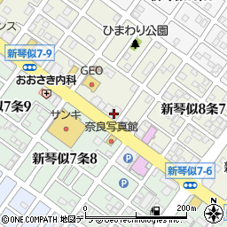 北海道信用金庫新琴似支店周辺の地図