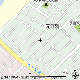 北海道江別市元江別860-89周辺の地図