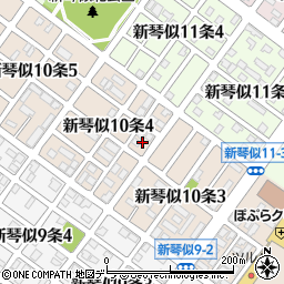北海道札幌市北区新琴似１０条4丁目2周辺の地図