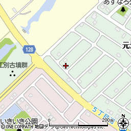 北海道江別市元江別860-35周辺の地図