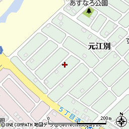 北海道江別市元江別860-63周辺の地図