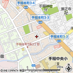 北海道札幌市手稲区手稲本町３条3丁目周辺の地図