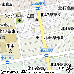 マックス札幌倉庫周辺の地図