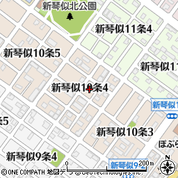 北海道札幌市北区新琴似１０条4丁目5周辺の地図