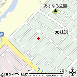 北海道江別市元江別860-48周辺の地図