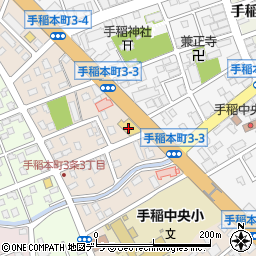 札幌日産自動車手稲店周辺の地図