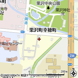 北海道岩見沢市栗沢町幸穂町周辺の地図