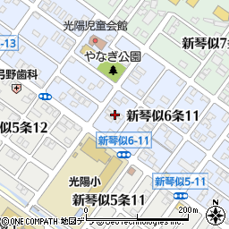 北海道札幌市北区新琴似６条11丁目5周辺の地図