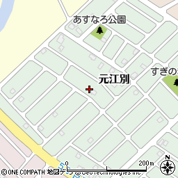 北海道江別市元江別860-131周辺の地図