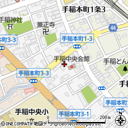 手稲本町郵便局周辺の地図