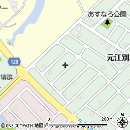 北海道江別市元江別860-30周辺の地図