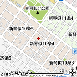 北海道札幌市北区新琴似１０条4丁目10周辺の地図